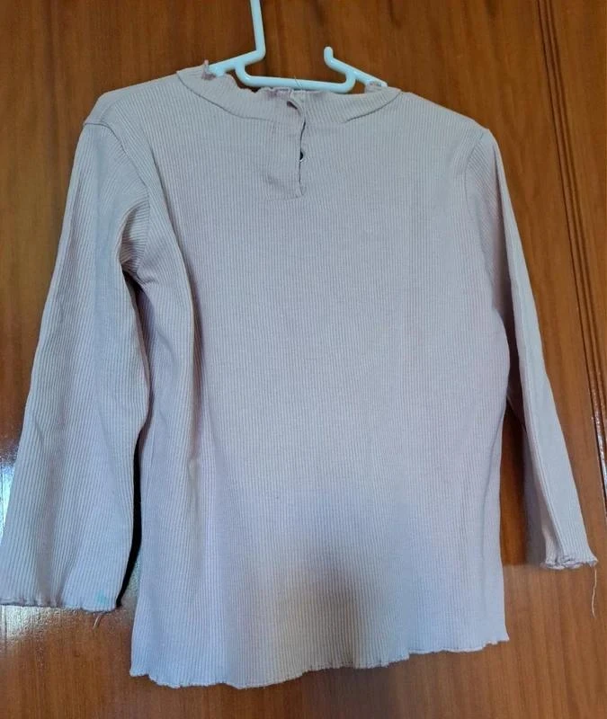 Pull à manches roses 2-3 ans Zara – photo 2